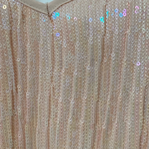 Anthropologie Pink Sequin Amelie Tank Top - Picture 4 of 6